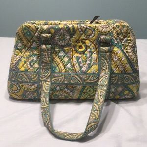 Vera Bradley Lemon Parfait Large Shoulder Bag